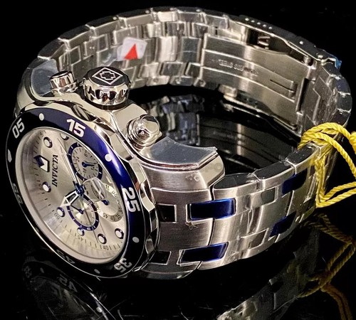 Invicta 37691 Pro Diver Herrenuhr NEU 48MM Silber Zifferblatt Quarz Stahl Armband - Bild 10 von 12