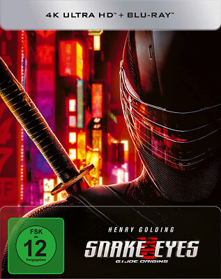 Snake Eyes : G.I. Joe Origins - Steelbook - 4K Ultra HD + Blu-ray  NEU + OVP
