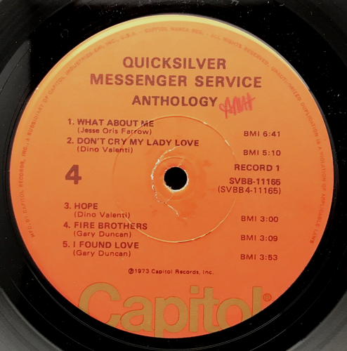 QUICKSILVER MESSENGER SERVICE "Anthology" 2LP 1973 Capitol SVBB 11165 VG++ / VG - Picture 6 of 8