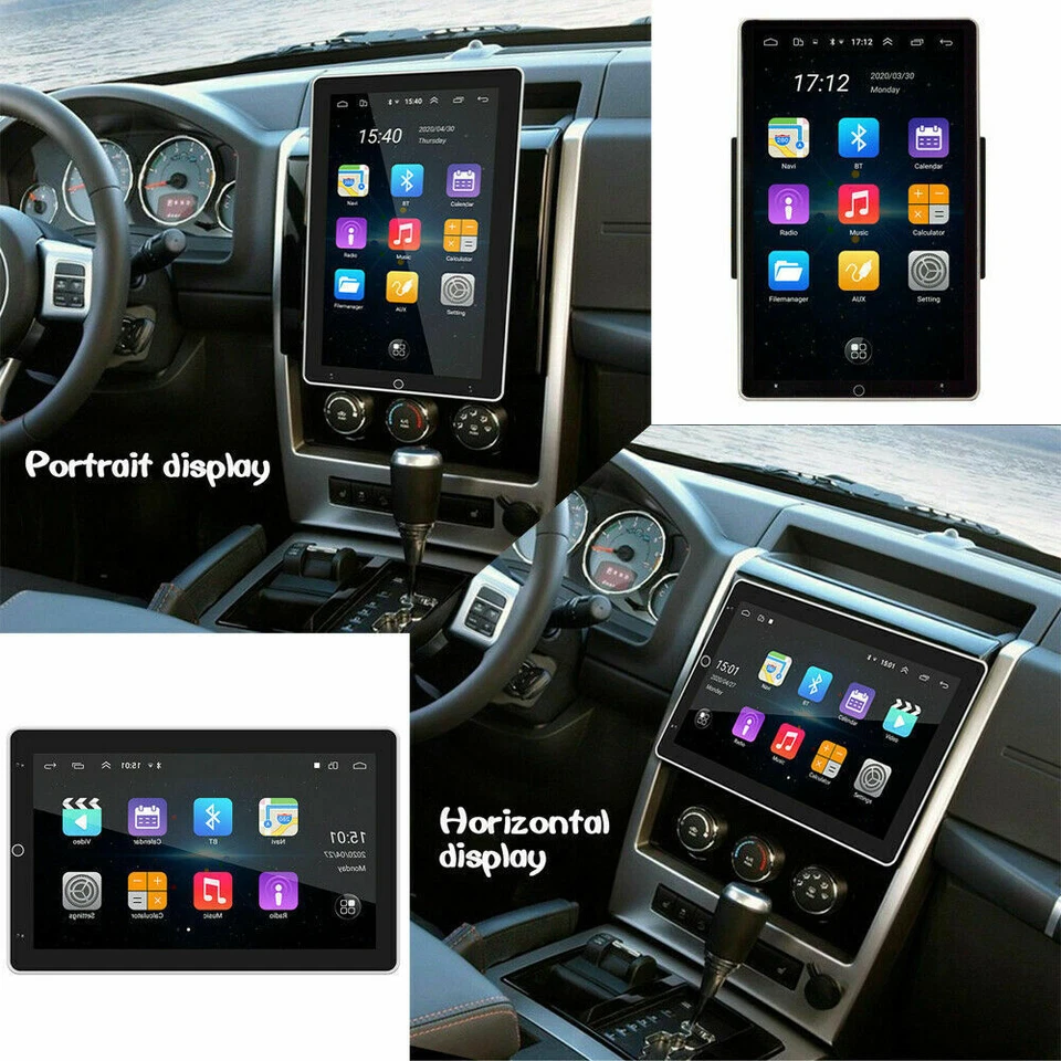 Vertical For Tesla Style Android 11 Car Stereo Radio GPS Player Rotatable Unit - Image 4 of 4