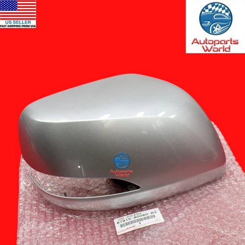 GENUINE LEXUS 10-19 GX460 PASSENGER PLATINUM SILVER MIRROR COVER 87915-60060-B3