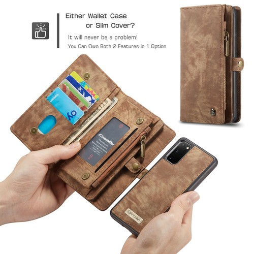 For Samsung S25 S24 S23 S22 S21 Zipper Wallet Detachable Leather Magnetic Case - Picture 23 of 46