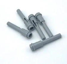 Lego 5 New Light Bluish Gray Technic Pins1/2 with 2L Bar Extensions