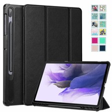 Slim Case for Samsung Galaxy Tab S7 FE 12.4'' 2021 Tri-Fold Stand Smart Cover