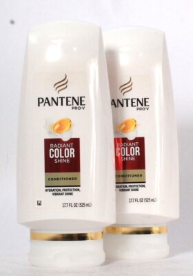 2 Bottles Pantene Pro-V 17.7 Oz Radiant Color Shine Hydrating Conditioner