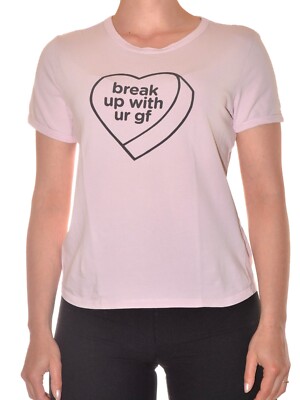 hellrosa tshirt ariana groß break up ur gf Gr. S Basic Fit Rundhals