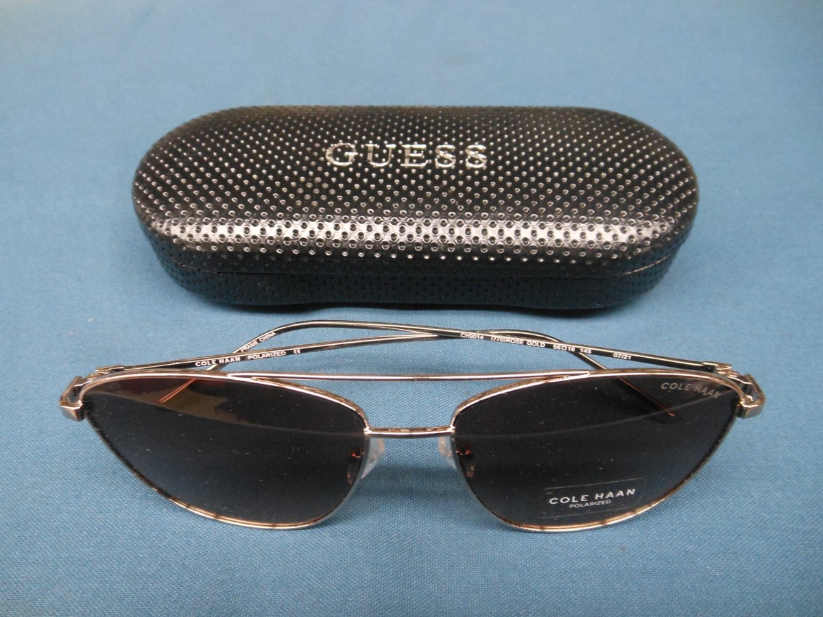 COLE HAAN CH9014 770 Rose Gold 56/16/145 POLARISED aviator  display picture 1