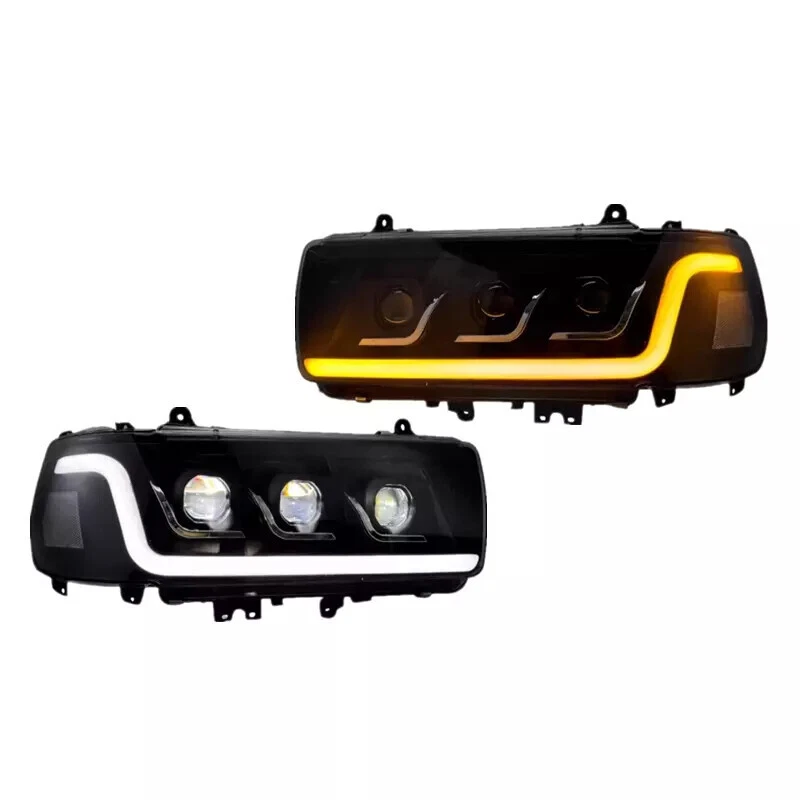 LH&RH For Land Cruiser FJ80/LC80 1991-97 DRL HeadLamp Upgrade Full LED Headlamp - Image 4 of 4