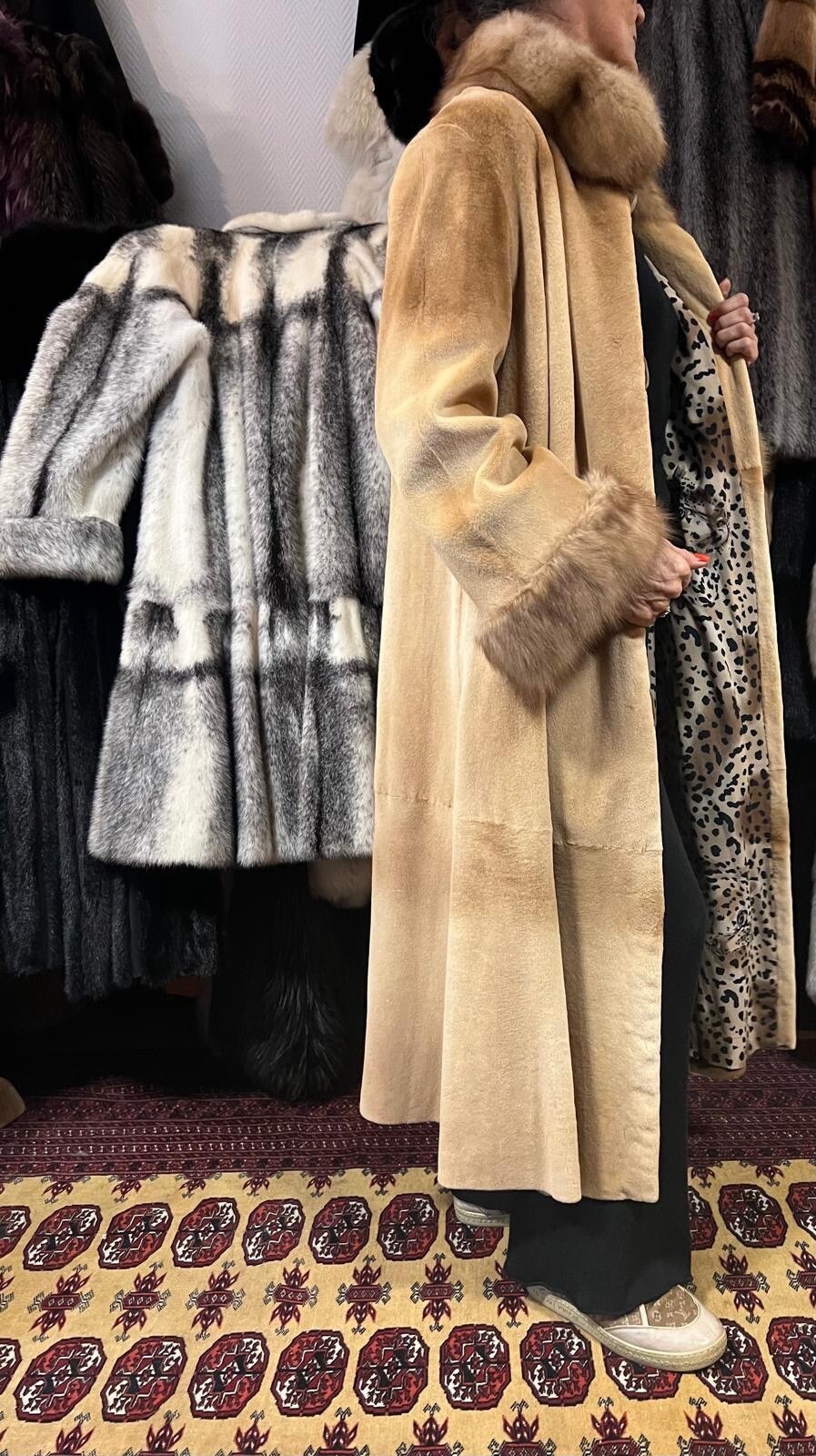 Mink Coat Sheared Mink Fur GOLD SABLE Fur Coat Real Fur Mink Coat Zibellino image 5
