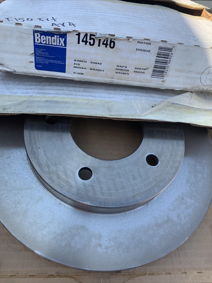 BENDIX 145146 PAIR Rotors Fit Ford F-150, F-150 Front Drill Slot Brake Rotors - Image 2 of 4