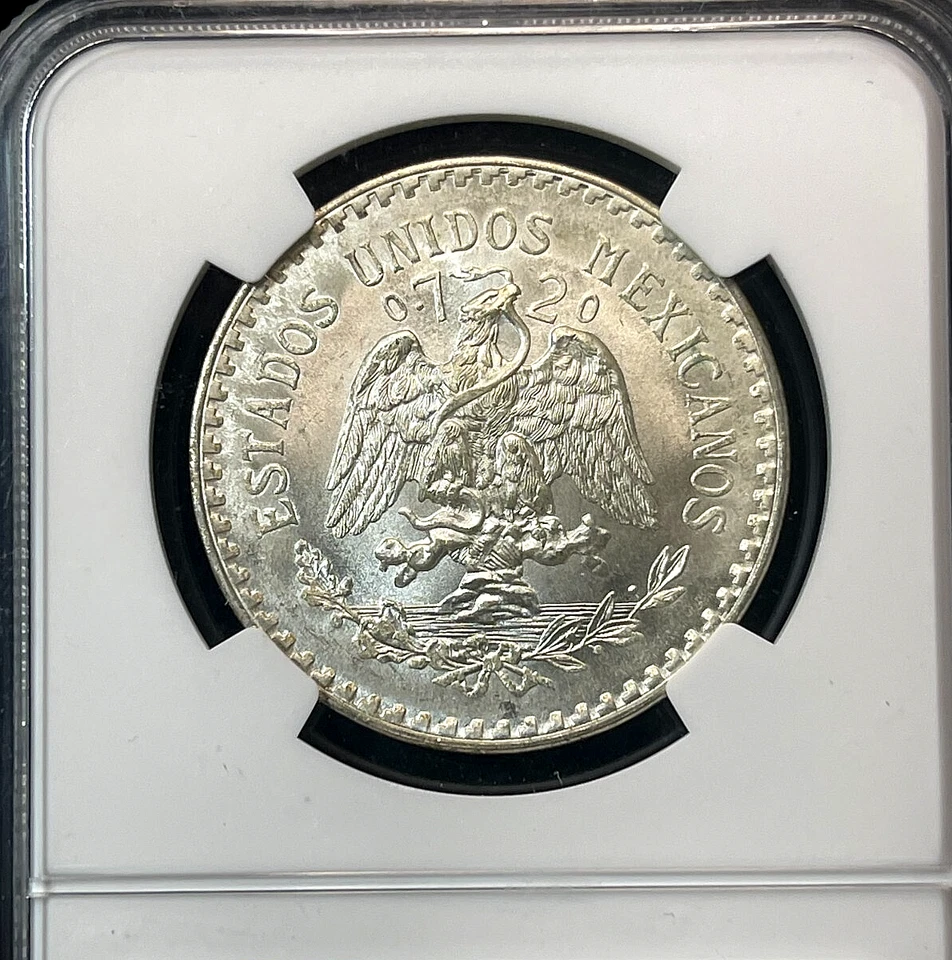 Peso México 1945-M KM455 PCGS MS67 Foto 4 de 4