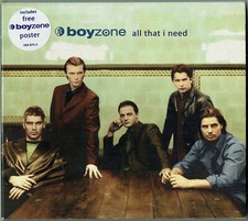 BOYZONE - 5" CD - All That I Need (4 Mixes) + Poster.  Polydor
