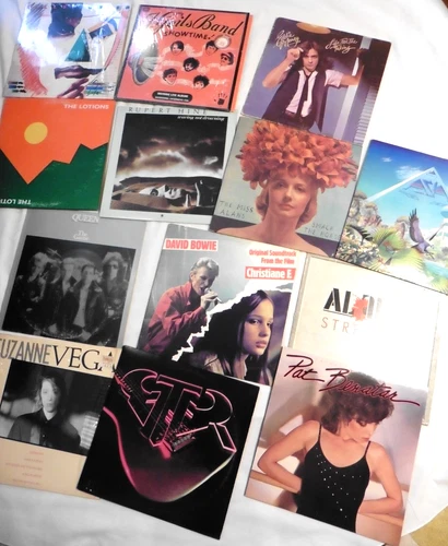 Quality 1980s Vinyl Record LP Lot of 13 / Rock, Alt Rock, Pop/Bowie, Queen, +++