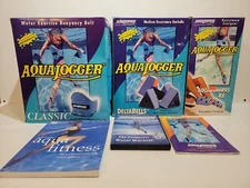 Aqua jogger Water Fitness Flotation Belt -Weights -Shoes- CD'S & Manuals