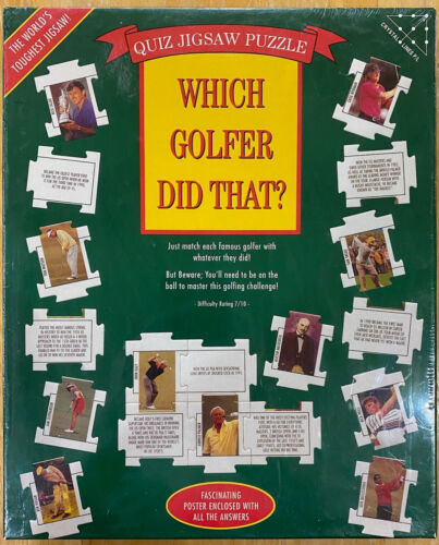 Which Golfer Did That? ~ 252 Piece Jigsaw Puzzle ~ Brand New ~ Factory Sealed - Picture 1 of 7