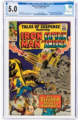 TALES OF SUSPENSE #72 CGC 5.0 IRON MAN CAPTAIN AMERICA 1965 SLEEPER RED SKULL