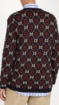 100% Authentic GUCCI GG Diamond Wool Sweater Size: M | eBay
