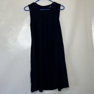 Vero Moda Womens Large Navy Blue Sleeveless Dress Casual Elegant Versatile