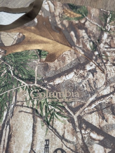 Columbia PHG Hunting Short Sleeve Camo Omni Freeze Zero Cooling Tshirt Large - Picture 2 of 6