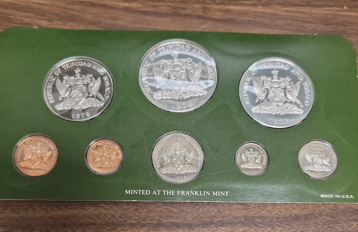 金貨 銀貨 アンティークコイン Trinidad and Tobago 8 Coin Set Frank