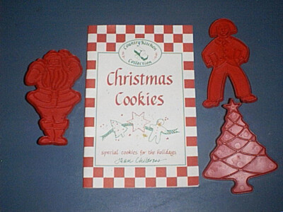 CHRISTMAS COOKIES Recipes, NEW Tupperware Cookie Cutters GINGERBREAD/SANTA /TREE