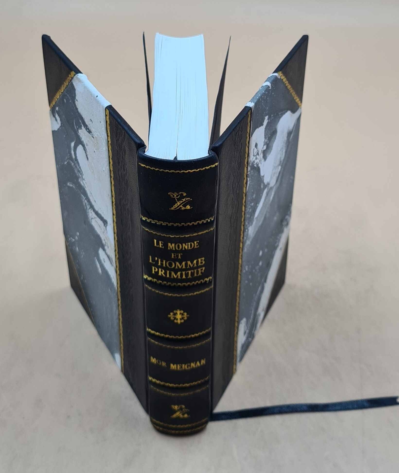 Le Monde Et L'Homme Primitif : Selon La Bible / Par Mgr. Meignan [Leather Bound]