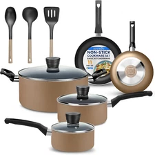 Kitchenware Pots & Pans Basic Kitchen Cookware, Black Non-Stick Coating Inside,