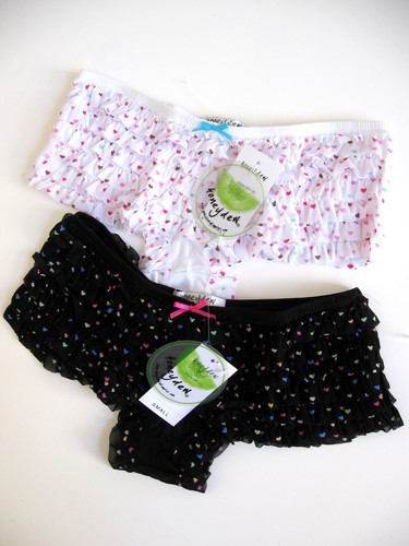 A334 Honeydew Intimates NEW Women's Tier Layer Ruffle Sheer Mesh Rumba Boyshorts - Picture 7 of 71