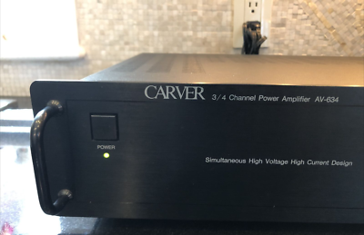 Carver 3/4 Channel AV-634 Power Amplifier Perfect Working