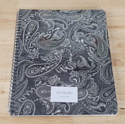 NWT Vera Bradley LARGE NOTEBOOK Stellar Paisley 160 College Ruled Pages w/Pocket