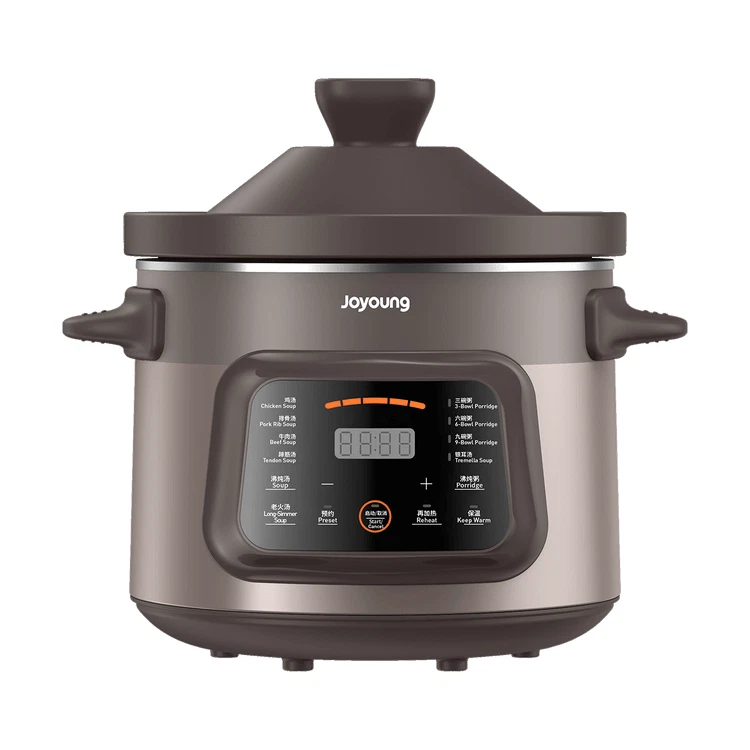 Joyoung Electric Purple Clay Slow Stew Soup Pot Slow Cooker 5 Liter DG50K-GD505