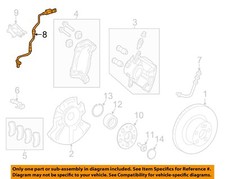 MERCEDES OEM 12-15 C250 Front Suspension Brake Components-Abs Sensor 2049054205
