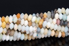 3x2MM Natural Multicolor Amazonite Beads Grade AAA Rondelle Loose Beads 15"