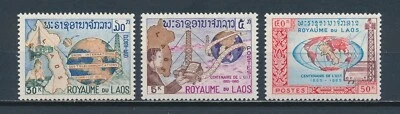 Laos 109-11, ITU Centenary, 1965 - Image 1 of 2