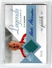 2007-08 SP Game Used Legends Classic Jerseys AUTO Patches #HGJBB Bob Bourne /25