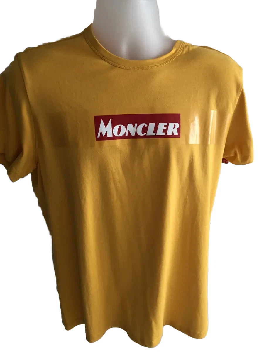 Mens red moncler t best sale shirt