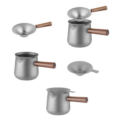 Titan Teekocher 330 ml Fair Cup Teezeremonie Zubehör mit Holzgriff
