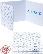 Plastic Privacy Folders 4 Pack Desk Panel Student Testing Dividers