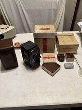 Rollei Magic Camera W/ Lens, Flash, Bulbs, Timer, Leather Case , Accessory Boxes