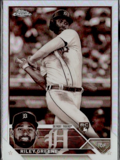 2023 Topps Chrome - Riley Greene #182 Sepia Refractor (RC)