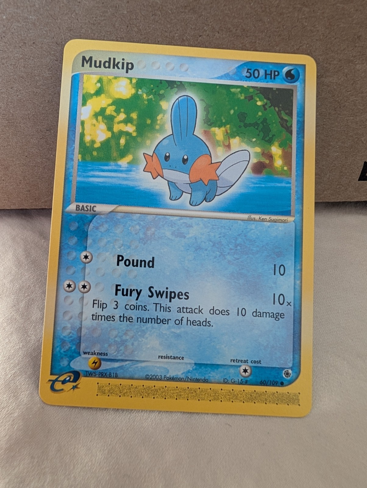 Mudkip 60/109 Ruby and Sapphire Regular Nm 2726