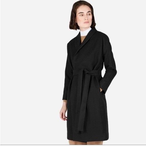 Everlane Wrapped Belt Wool Blend Coath