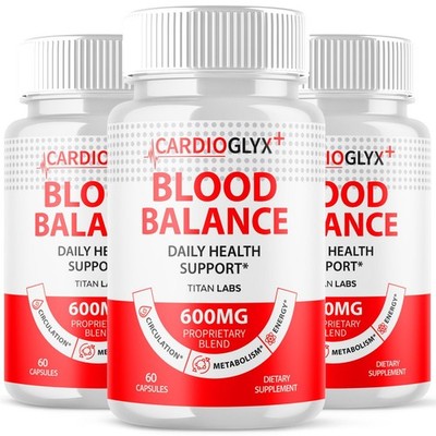 (3 Pack) Cardioglyx Advanced Blood Support Supplement Cardio Glyx 180 Capsules
