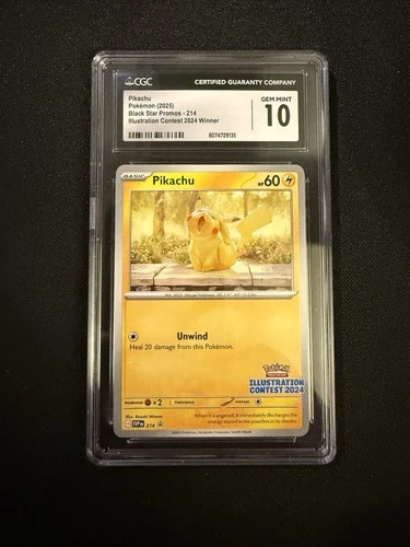Pikachu - 214 (Illustration Contest 2024) 214 Sv: Scarlet & Violet Promo. TCG