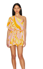 Show Me Your Mumu Trish Dress Size SM One Shoulder NWT Cocktail,Resort, Vacation