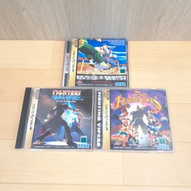 Sega Saturn console with 2 controllers, 6 games & memory Japan Gray tested