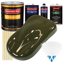 Olive Drab Gallon Urethane Basecoat Clearcoat Car Auto Paint Kit