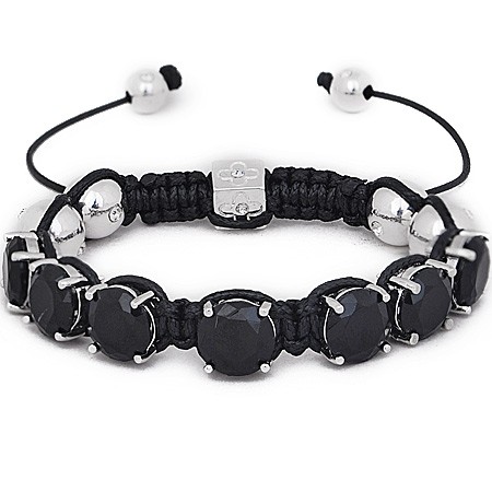 Нарукавная повязка унисекс Iced Out с зубчатыми бусинами schwarz 1990₽