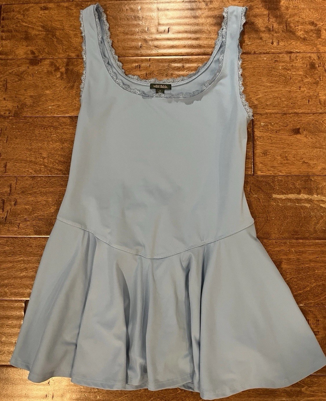 Target Wild Fable Game Day Lace Drop Waist Mini Skater Skort Dress, EUC, Medium