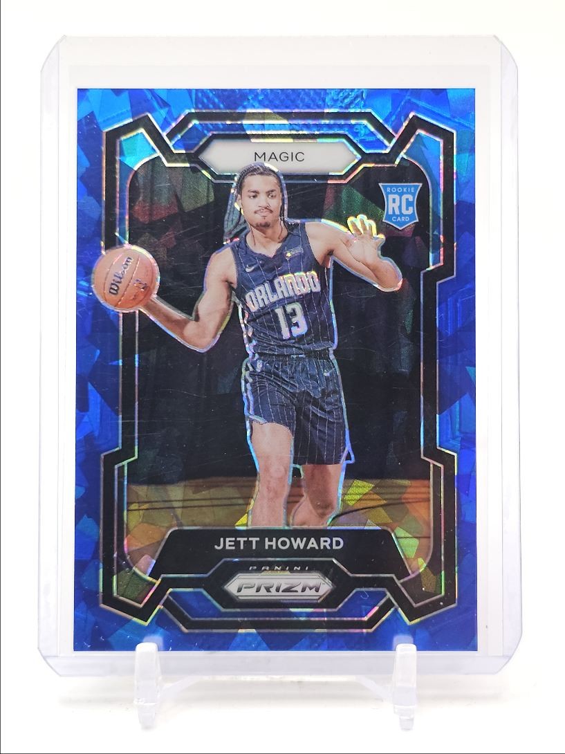 JETT HOWARD 2023-24 PANINI PRIZM ROOKIE BLUE ICE MAGIC #132 RC /125 Q5908